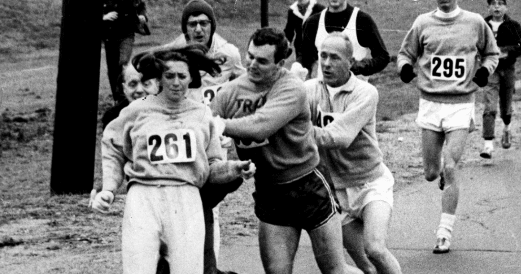 woman history of marathon